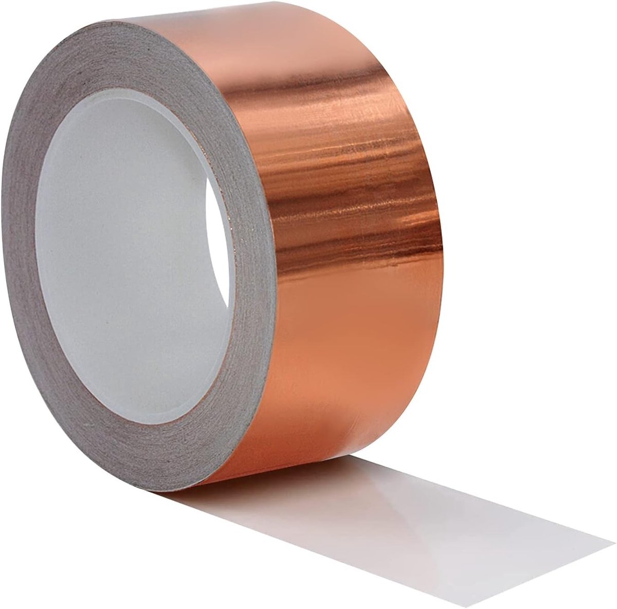 Koperfolie tape van 20 meter, zelfklevend en hittebestendig, ideaal voor EMI-bescherming en slagpreventie