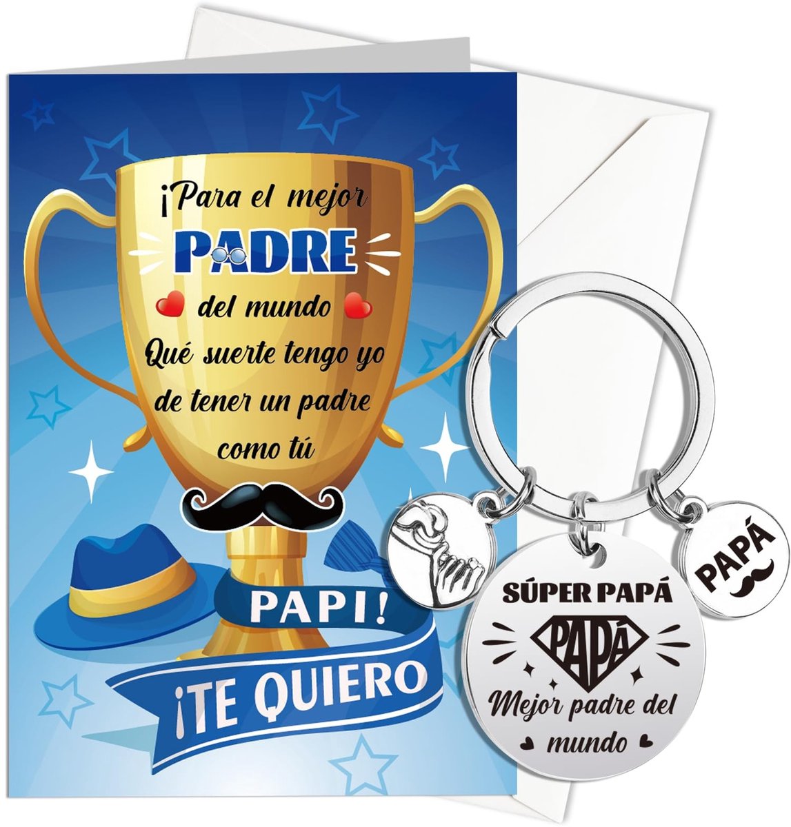 Dailygoods- Vaderdagkaart - Best Dad Ever - Cadeau voor Vaderdag - Papakaart - Verjaardagskaart - Persoonlijke boodschap - Kaart Voor Papa