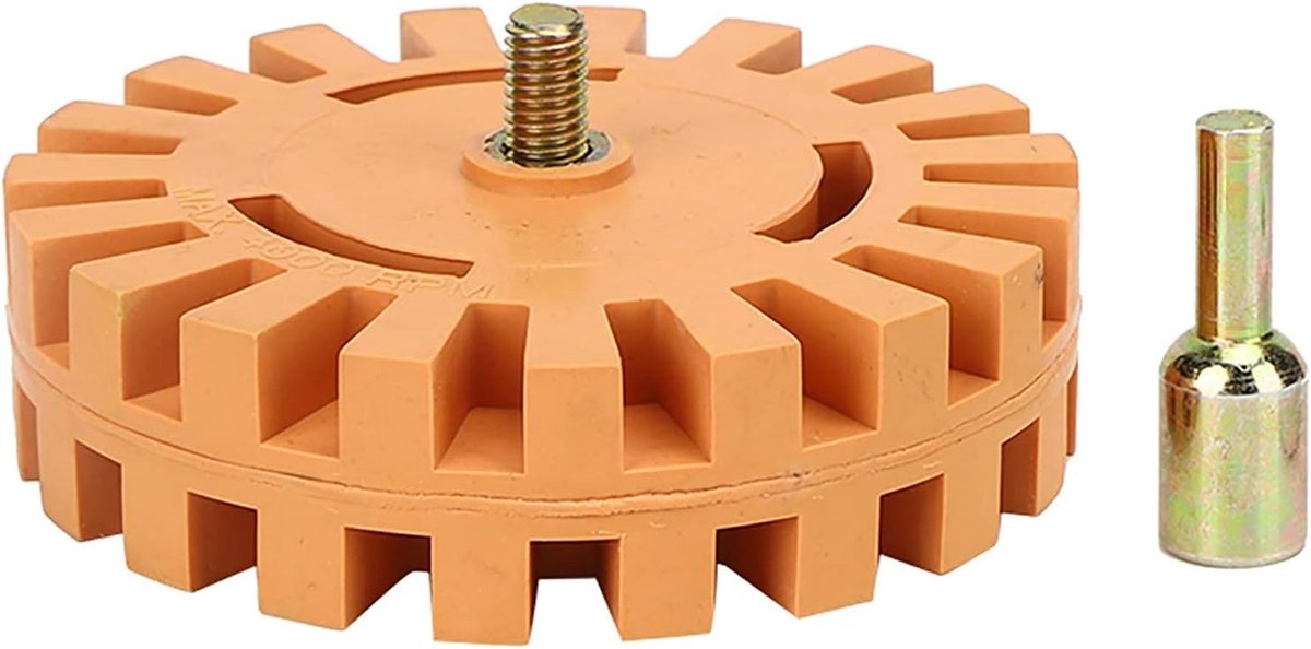 Removable eraser wheel van 10 cm met rubber, pinstripe sticker en foam kussen voor precisiewerk en gemakkelijk verwijderen van stickers