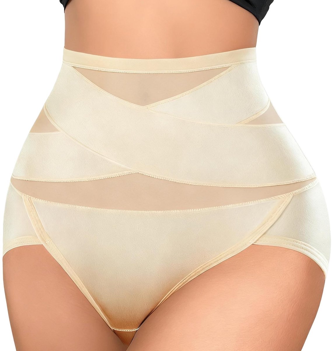 Dailygoods- Buikweg-onderbroek Hoge Taille - Shapewear Dames - Korsetslip - Buikcontrole - Zwart - Materiaal: 83% Nylon/17% Elastaan
