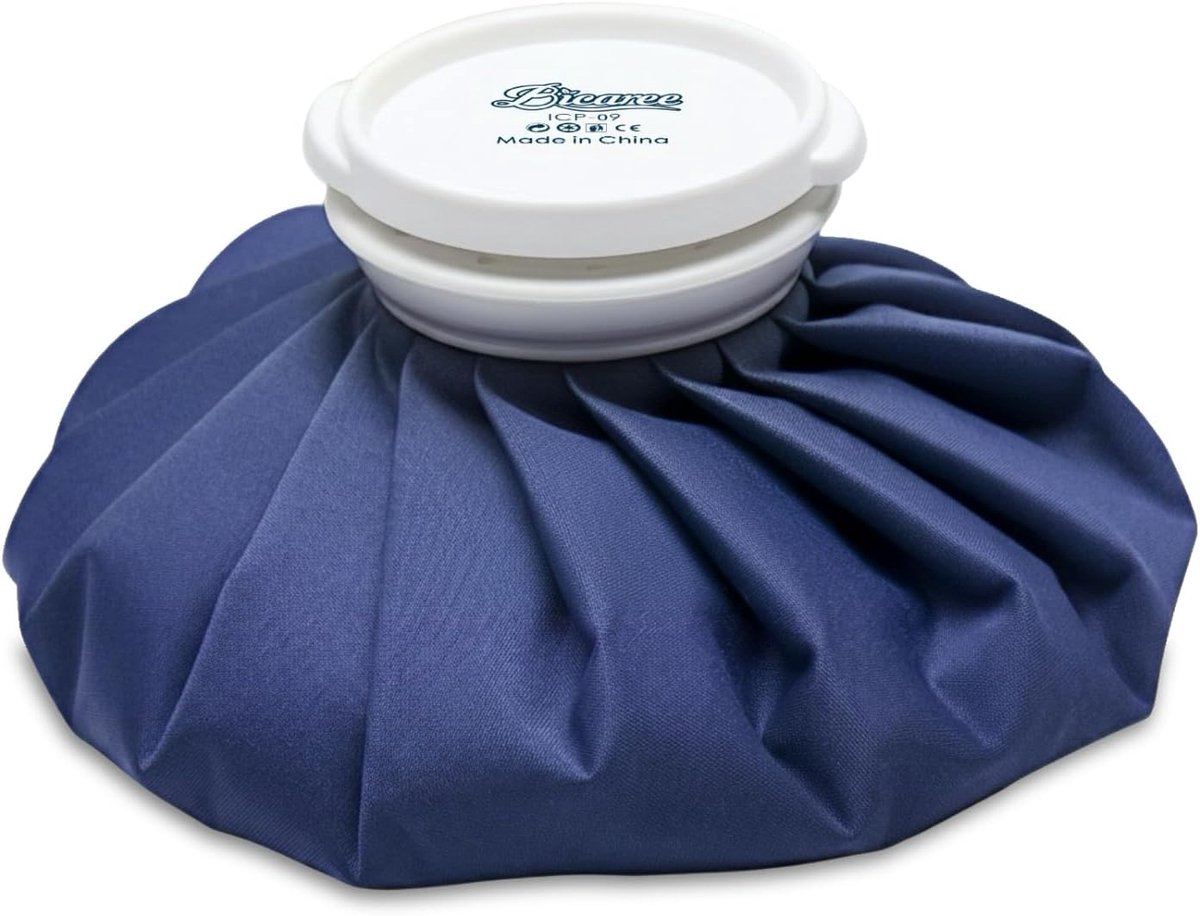 Thijox - BICAREE IJspak voor verwondingen, herbruikbaar, ijszakken en warmwaterzak 9 inch, lekvrij, elastisch, ademend katoen-dacron voor koude en war