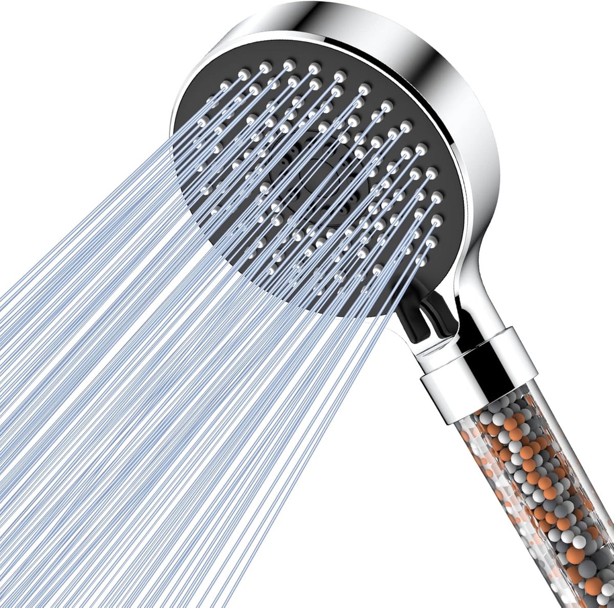 Thijox - Waterbesparende Douchekop Handdouche met Filter, Mineraalstenen en 5 Straalsoorte