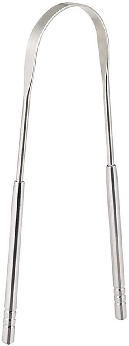 Dailygoods- Tongschraper Roestvrij Staal "U" Vorm - Tongborstel - Veilig - Comfortabel - Duurzaam - Gemakkelijk Schoon te Maken - Tongreiniger