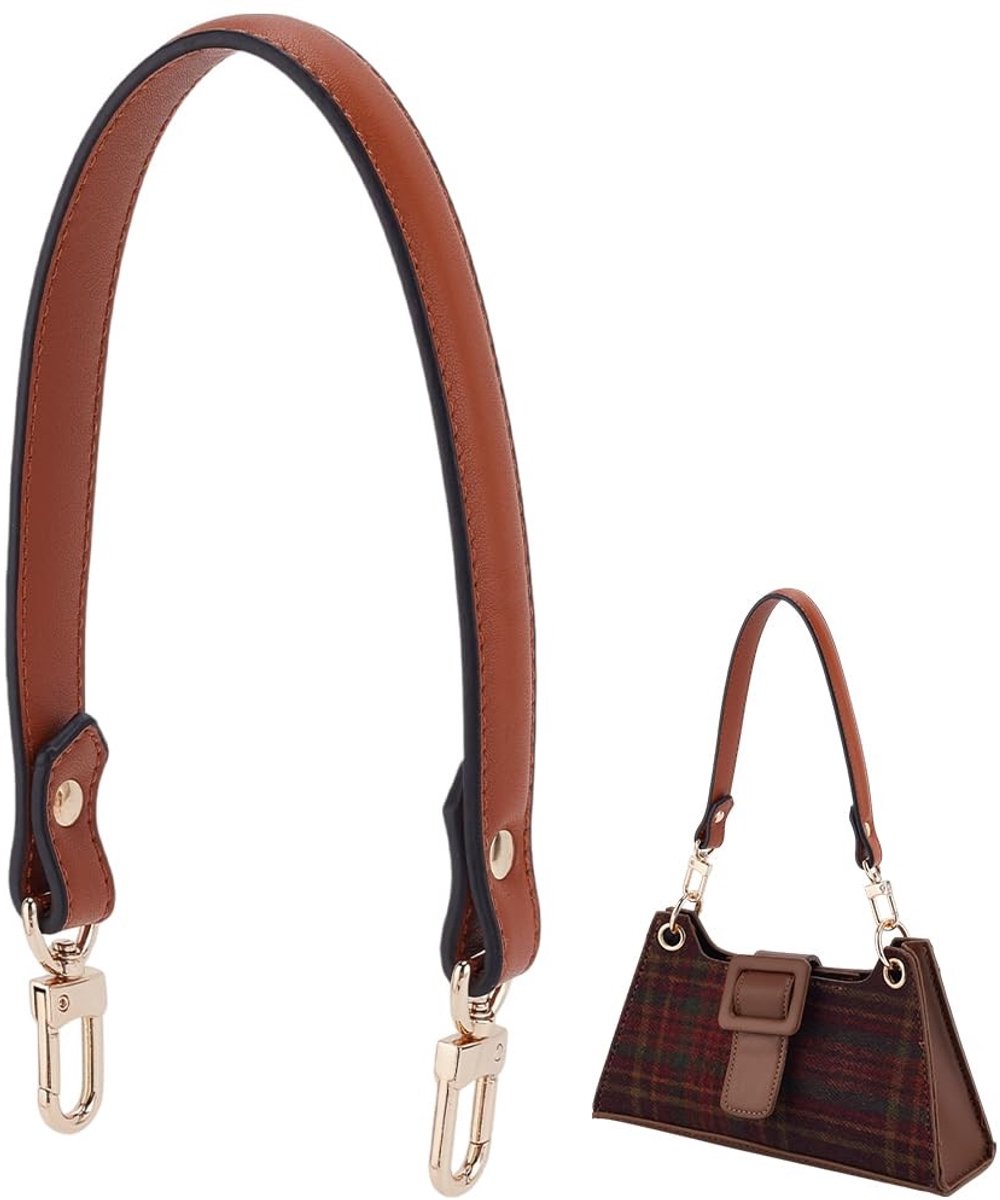 Dailygoods- Tasbandje Echte Leren Tasriem - Tassenriem - Handvat - Slijtvast - 45 cm - Bruin - Comfortabel en Duurzaam