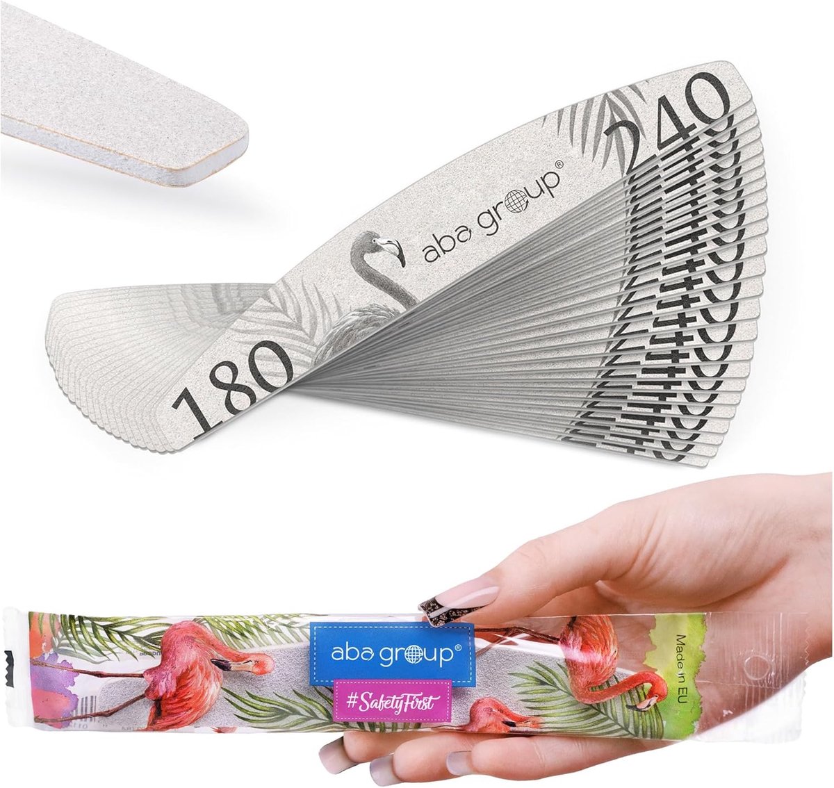 SnelShoppen - Professionele Nagelknipper Set - 25 Stuks Slanke Nagelvijlen 2 mm - Dubbelzijdige Vijlen 180/240 - Hygienisch en Comfortabel voor Salong
