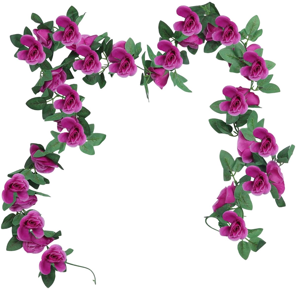 Dailygoods- Kunstbloemen 2 Stuks - Hangende Slinger 220 cm - Bloemenkrans - Kunstbloemen m
