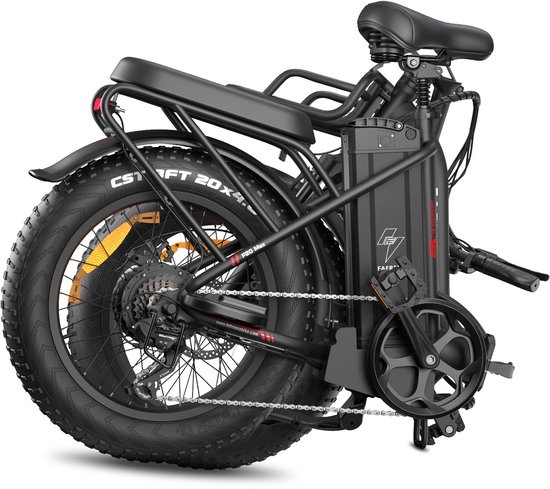 FAFREES F20 MAX Opvouwbare Elektrische Fiets - 48V 30Ah Accu, 160km Bereik, 20"x4.0" Vetbanden, 7-Speed Shimano, Dubbel Geveerd van FAFREES — afbeelding 4
