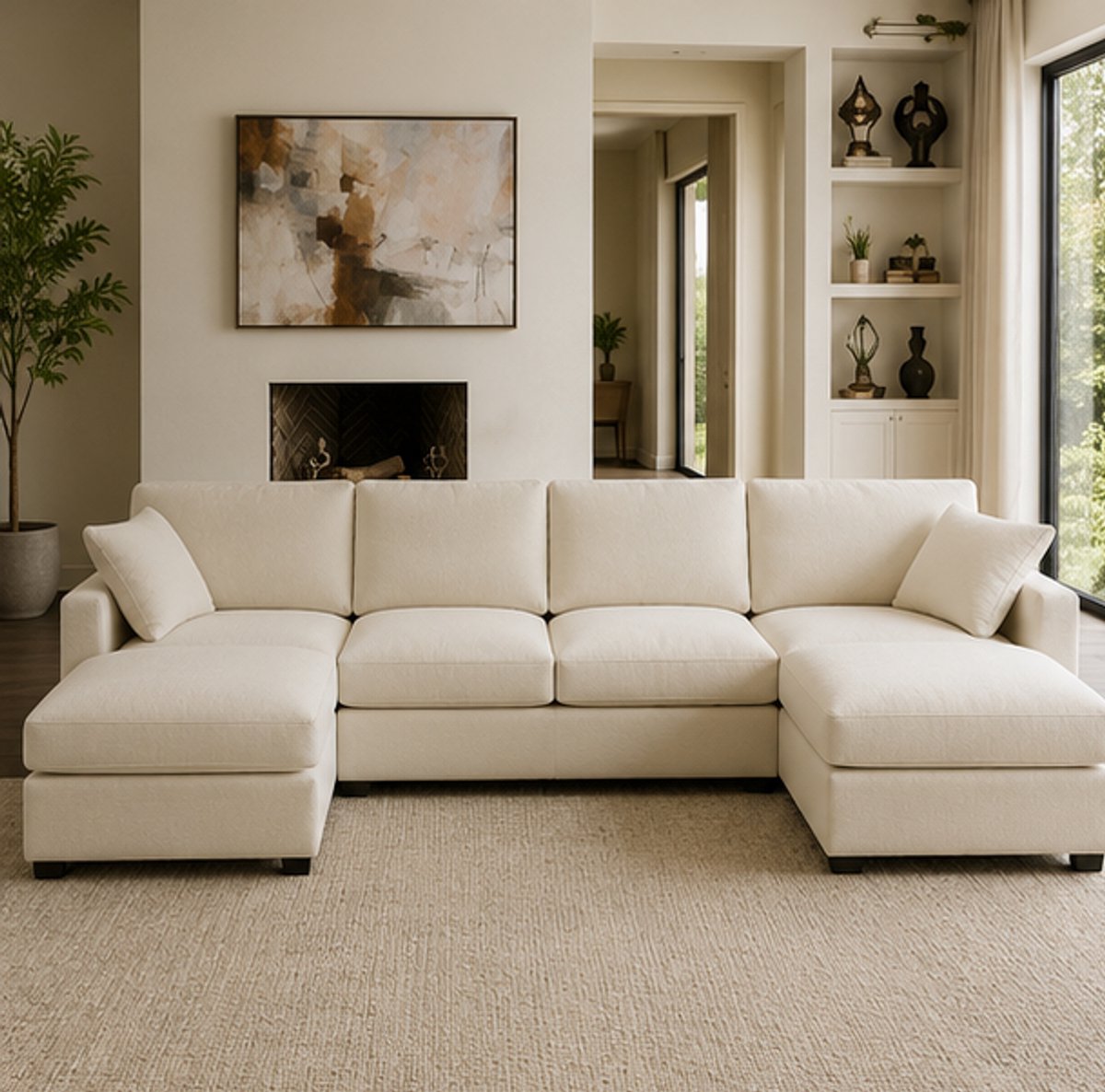 CloudScape Modulaire U-Bank met Relaxfunctie - Novihome