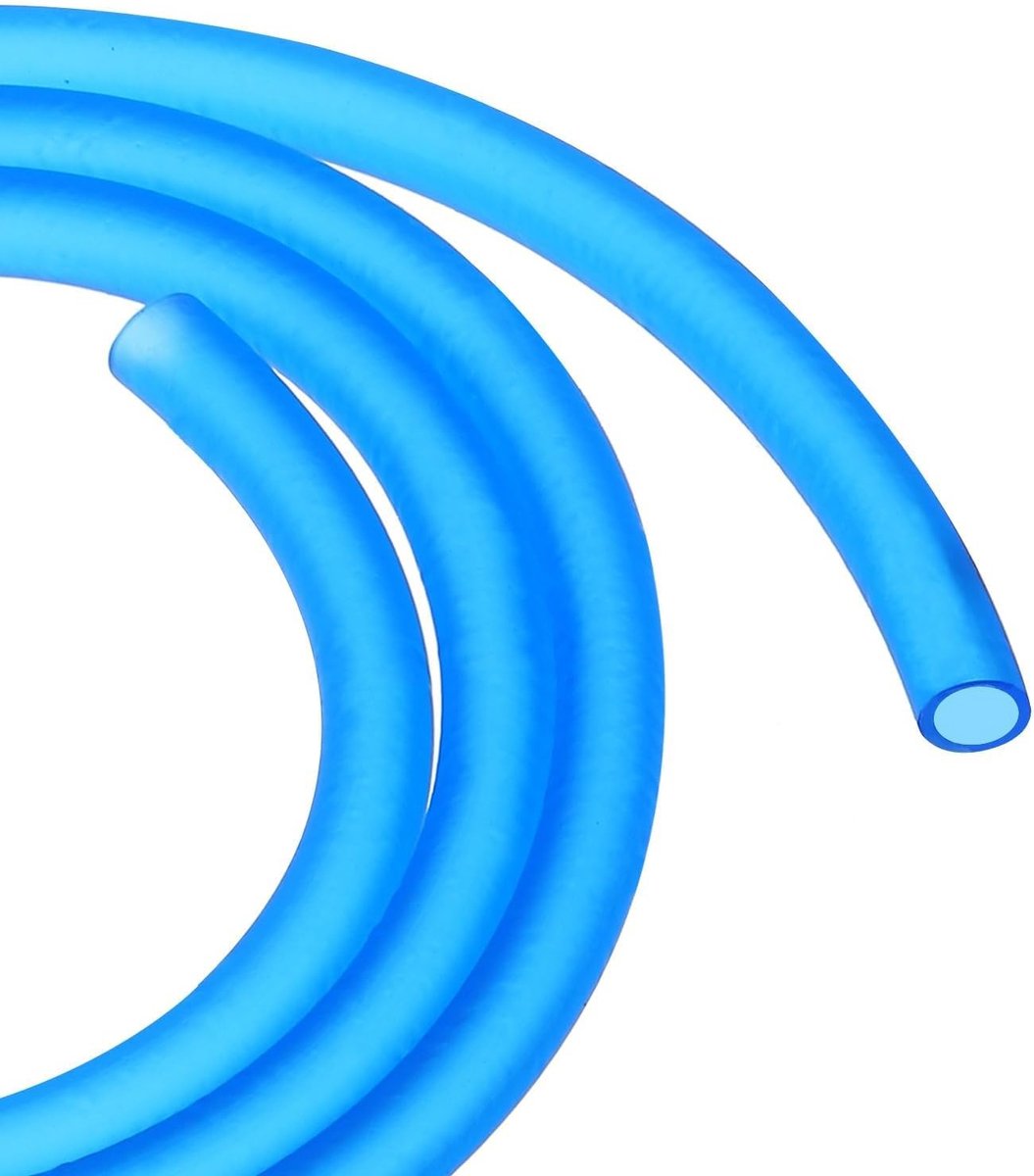 Flexibele PVC Slang 5mm ID 8mm OD 1m Lengte - Lichtgewicht Plastic Slang voor Water, Lucht en Olie Transport - Blauw