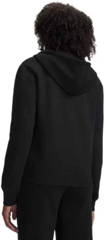 Dames sportvest van Under Armour in zwart. Van achteren gezien.