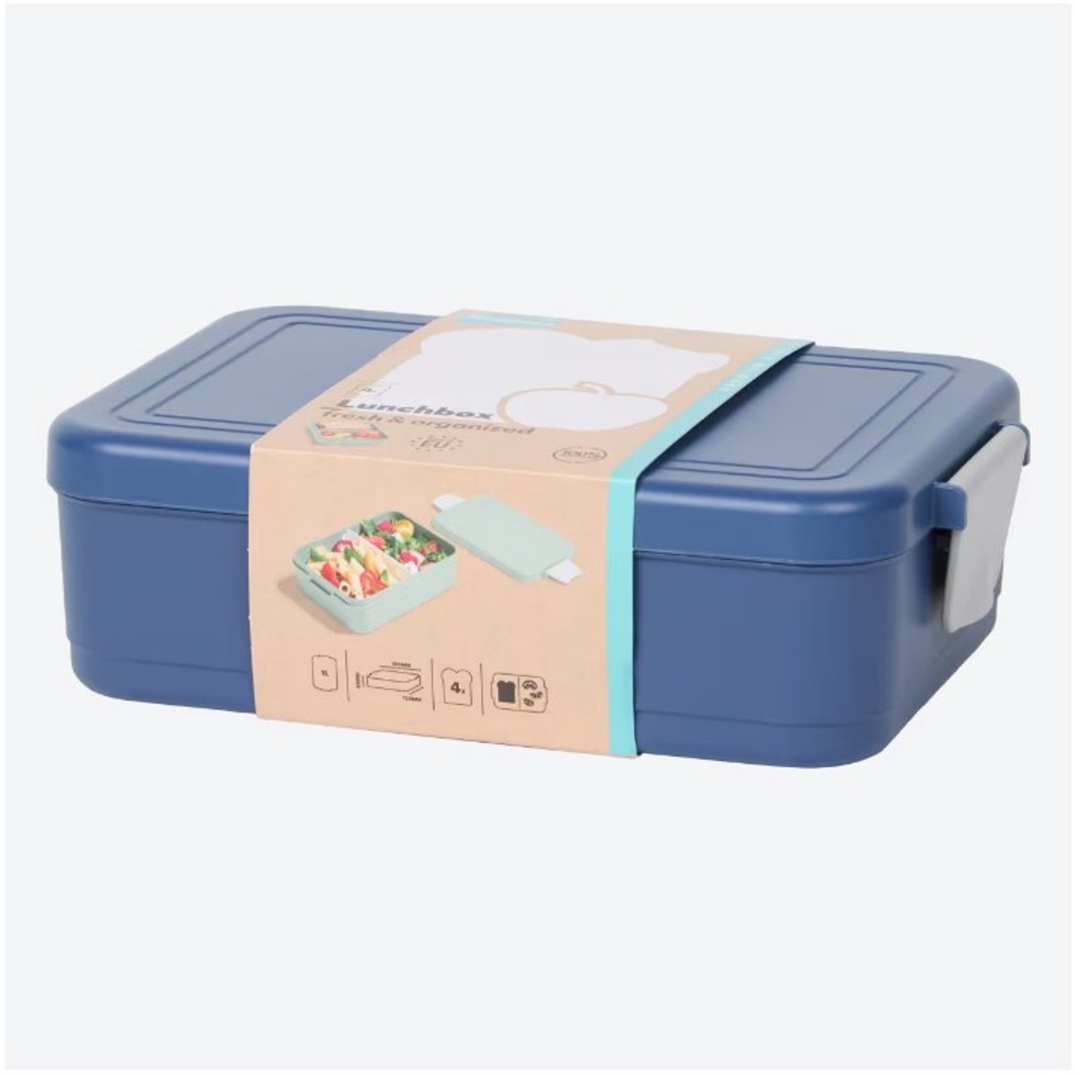 Lunchbox - 1 liter - BPA vrij - Blauw