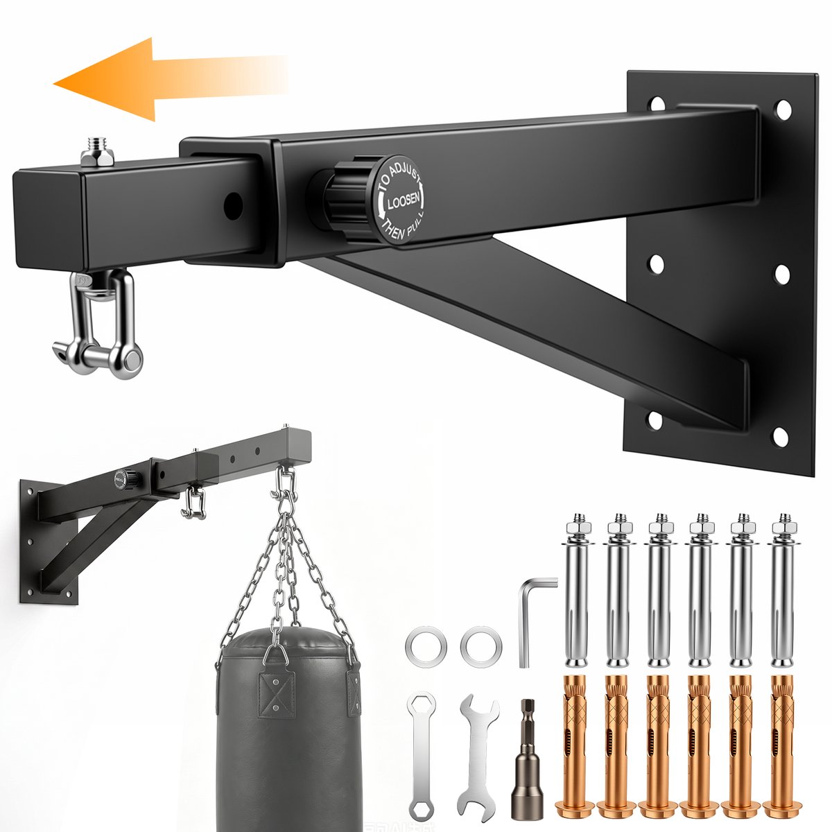 Muurbeugel Bokszak - Stabiele Wandmontage - Verstelbaar - 180 kg