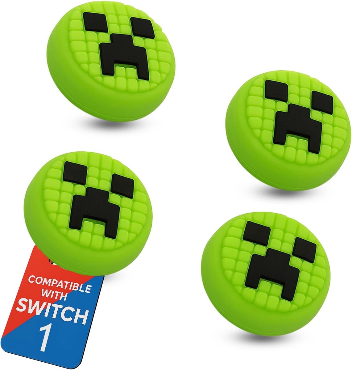 Thijox - 4X Joystick Doppen voor Nintendo Switch, Switch Lite, OLED & Steam Deck - Duimgrips & Doppen Accessoires - Verbeter Grip & Comfort - Ideaal v