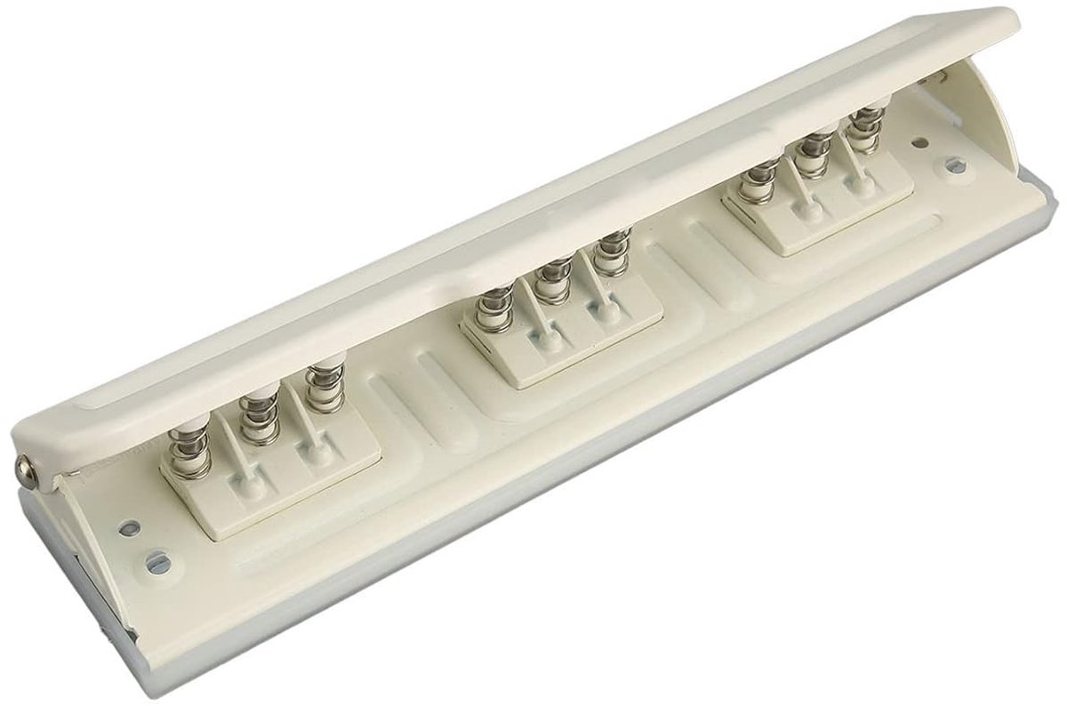 Handmatige 8-vaks perforator voor papier, geschikt voor A4, A5 en A6 formaten, ideaal voor kantoorgebruik