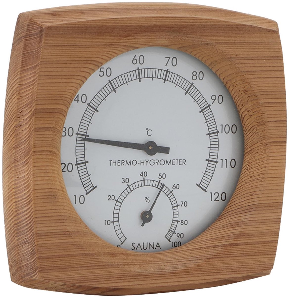 Dailygoods - Houten 2-in-1 Sauna Thermometer en Hygrometer