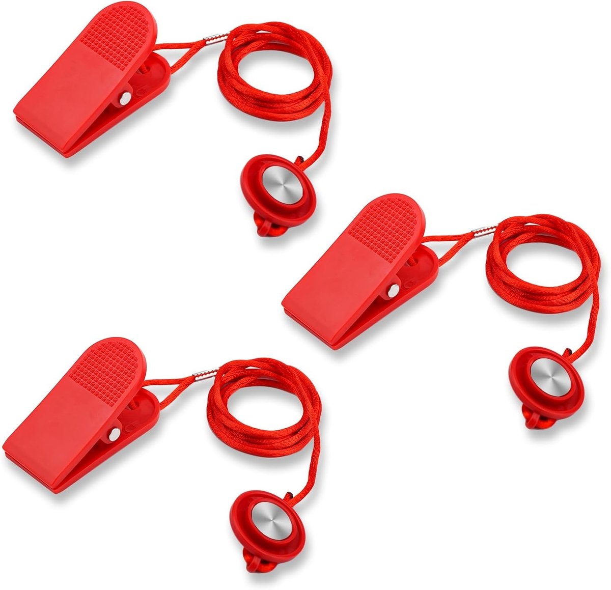 3-delige Universele Magnetische Loopband Slot, Vervangende Beveiligingssleutel met Magnetische Schakelaar voor Diverse Loopbanden en Fitnessapparatuur