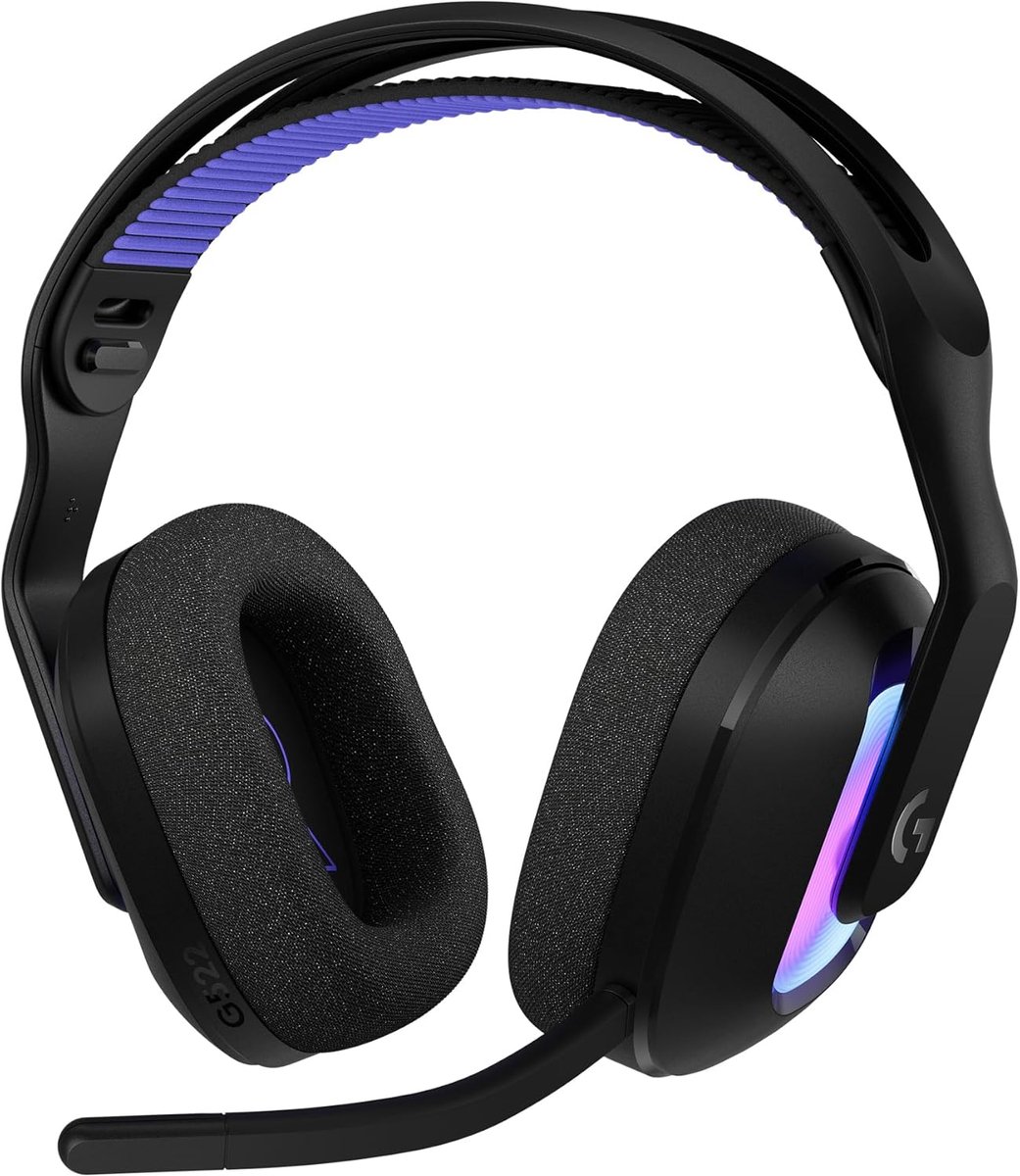 SnelShoppen - Draadloze Gaming Headset met LIGHTSYNC RGB, Geavanceerde Microfoon, Drievoudige Connectiviteit, USB-C, Zwart - Ideaal voor Gamers