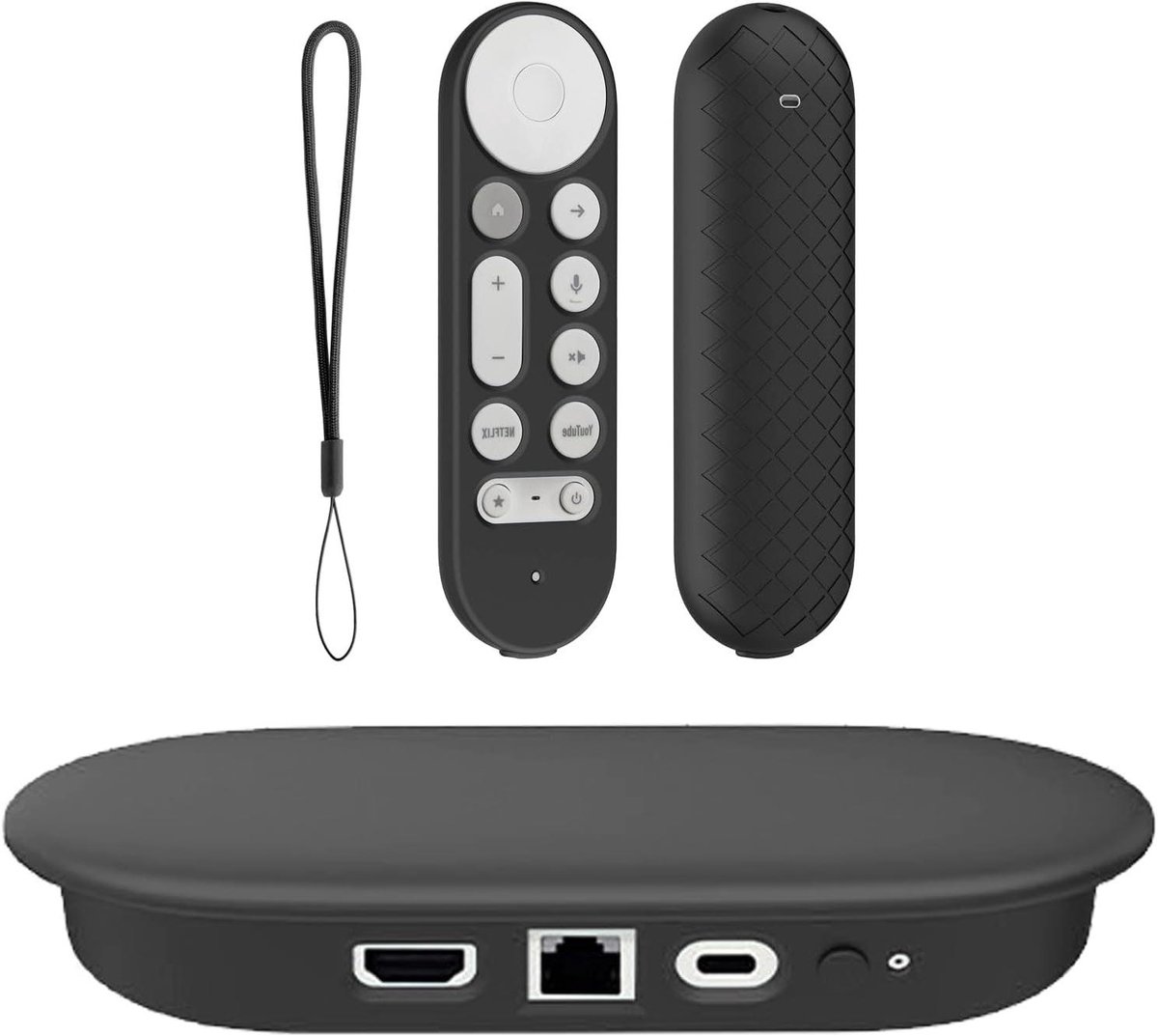 Beschermhoes Set - Afstandsbediening Cover - Apparaat Bescherming - Perfecte Pasvorm - 2 Stuks - Zwart