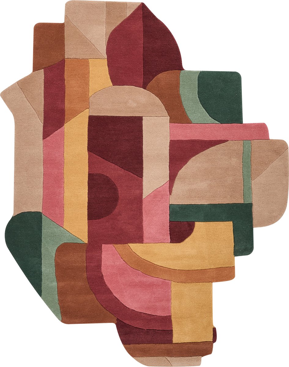 INDORE - Vloerkleed - Meerkleurig - 160 x 230 cm - Wol
