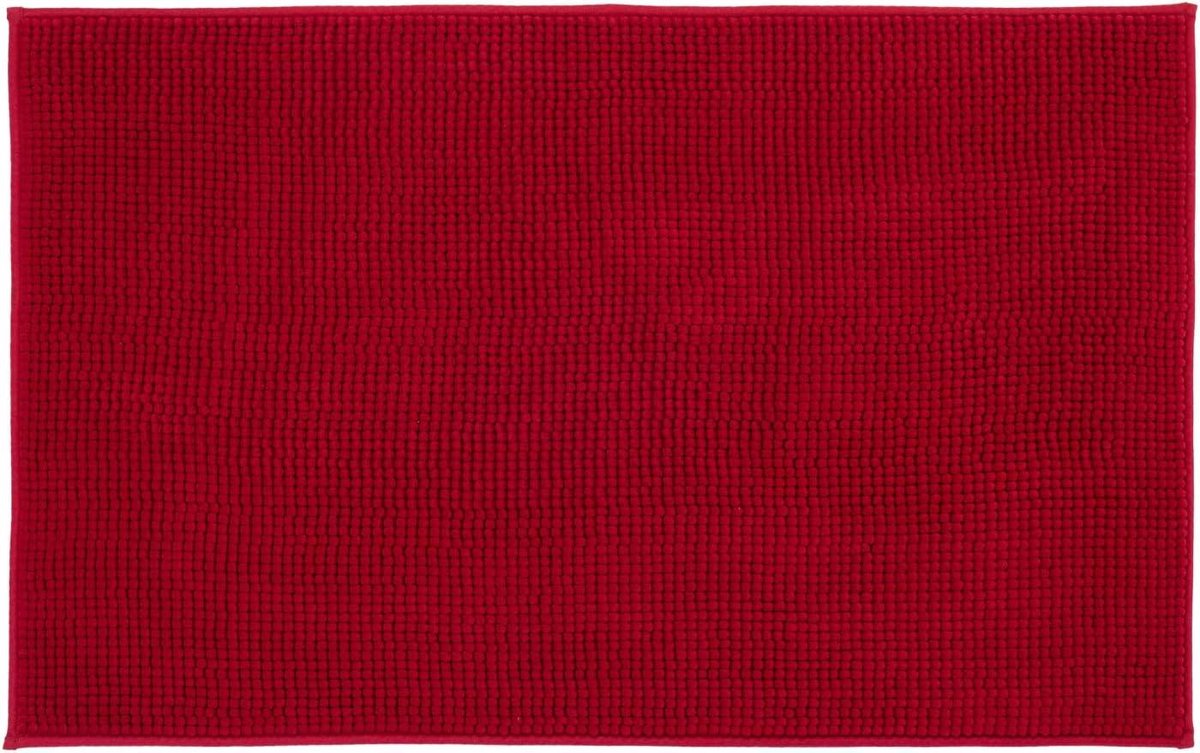 Superzachte Antislip Badmat 60x100 cm voor Badkamer - Bordeaux