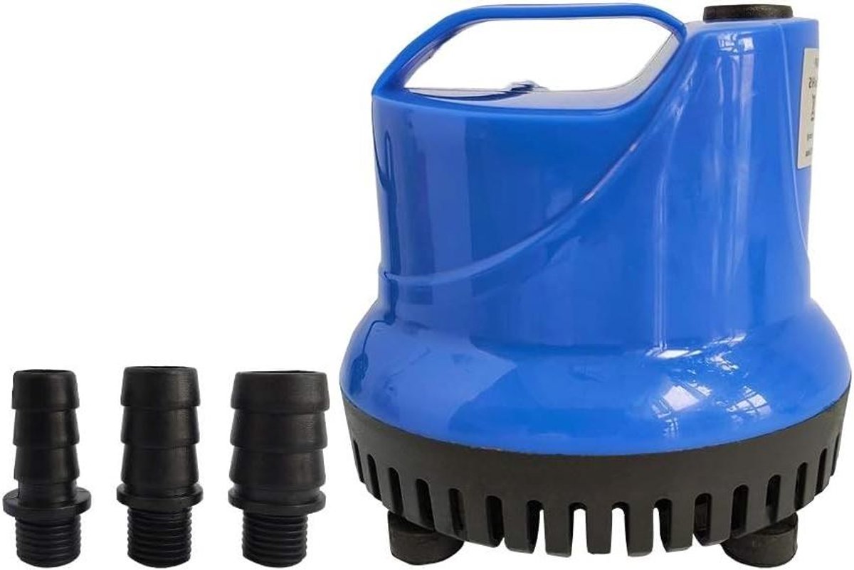 Waterpomp - Dompelpomp Fontein - Aquarium Vijver - Lage Waterstand Werking - 1800 L/U - Blauw
