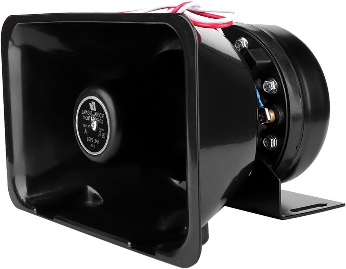 Claxonalarm, 12V 200W superluid universeel autowaarschuwingsalarm met claxonluidspreker, werkend met alarmsysteem