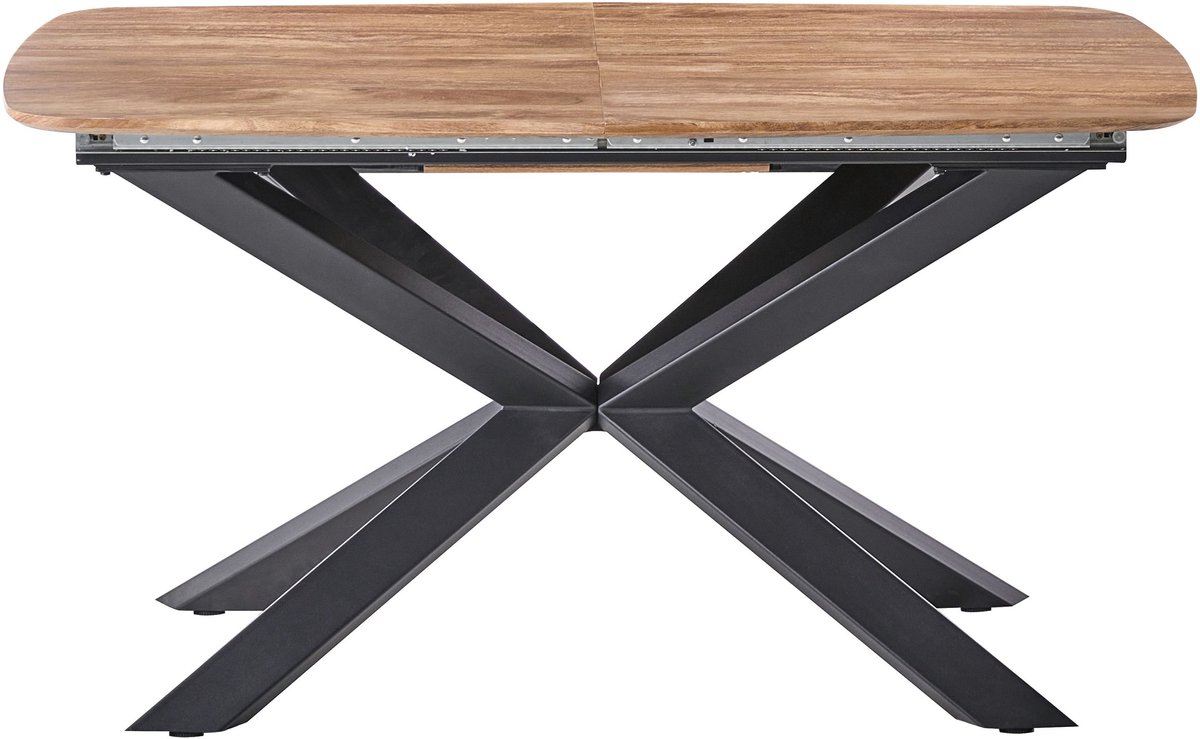 Beliani GAIRDNER - Eettafel uitschuifbaar - Bruin - 140/180 x 90 cm - MDF