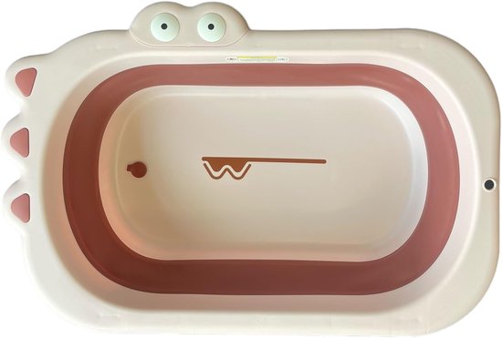 Babybadje Opvouwbaar - Peuterbadje Waskom - Baby Reinigen - Compact Opvouwbaar - 80 x 54 x 21 cm - Roze — afbeelding 4
