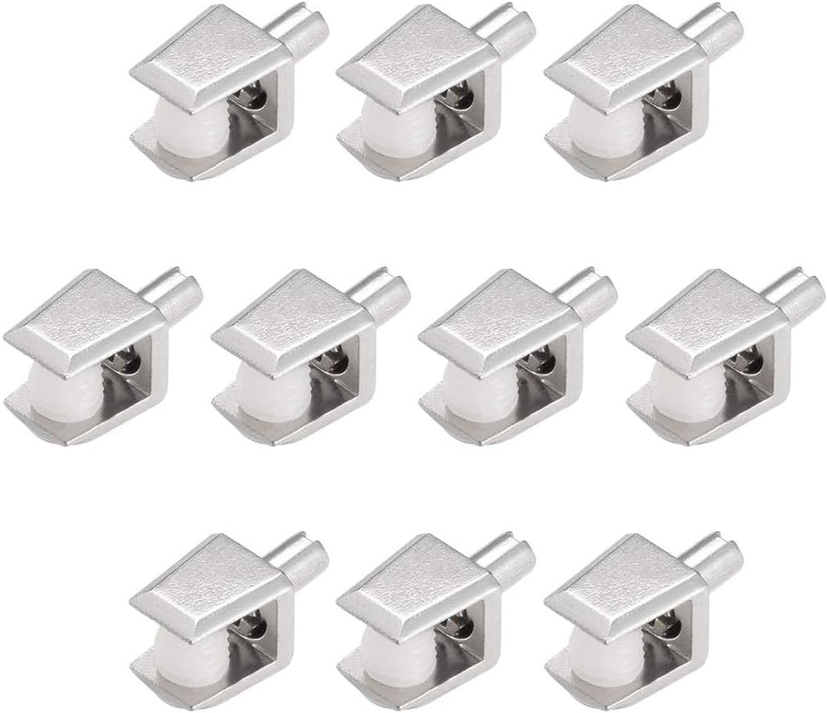 Glazen Plank Steunen, 10 Stuks Zink Legering Glas Klem voor 3-8mm Dikke Plank Bevestiging en Ondersteuning
