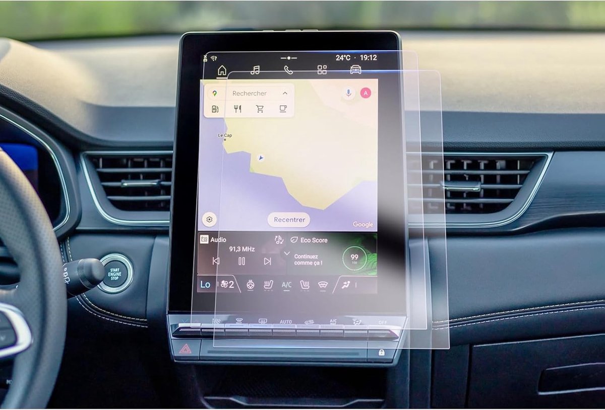 Navigatie en OpenR Link Beschermfolie voor Renault Captur 2 Symbioz 2025 - 10.4 Inch Schermbescherming, Krassenbestendig en Duurzaam