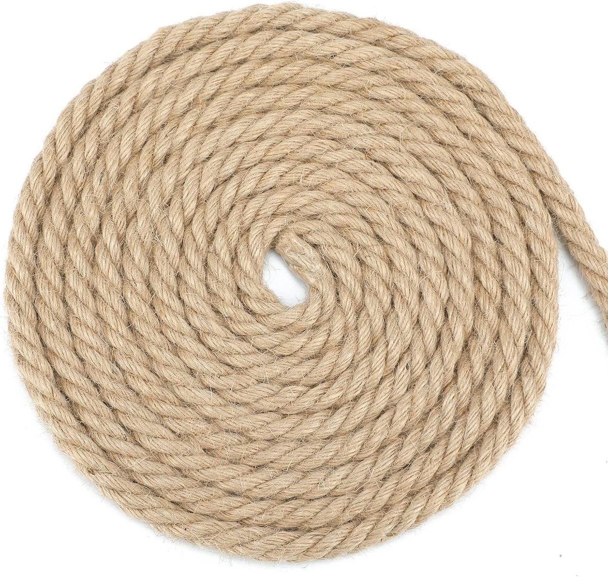 Jute Touw van 10 Meter voor DIY Projecten, Knutselen en Tuinieren - Sterk en Duurzaam 12MM Dikte