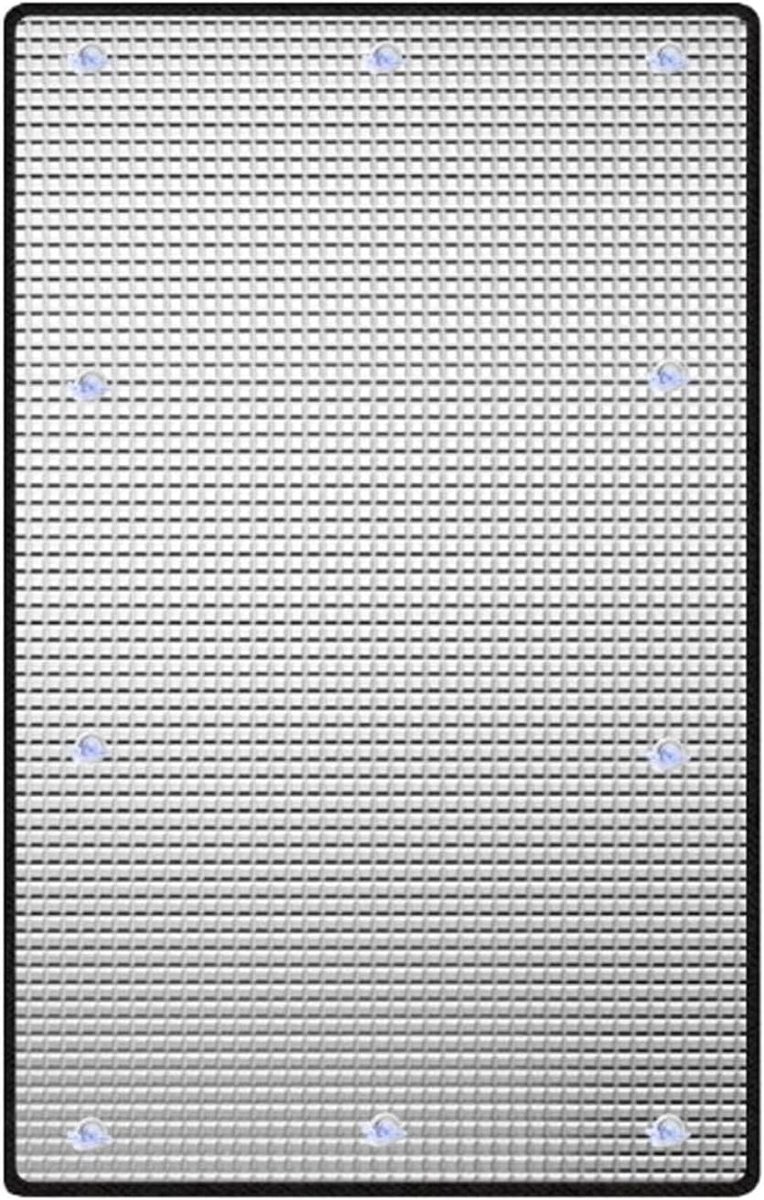 Gealuminiseerde zonwerende folie 50x100 cm, hittebestendig - thermische isolatie, privacyscherm, zonbescherming, inclusief zuignappen voor ramen