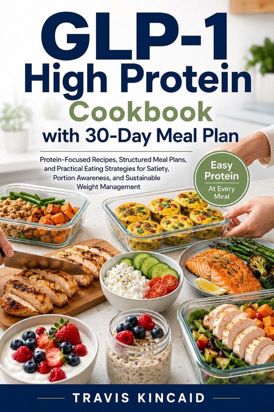 GLP-1 High Protein Cookbook with 30-Day Meal Plan - cover