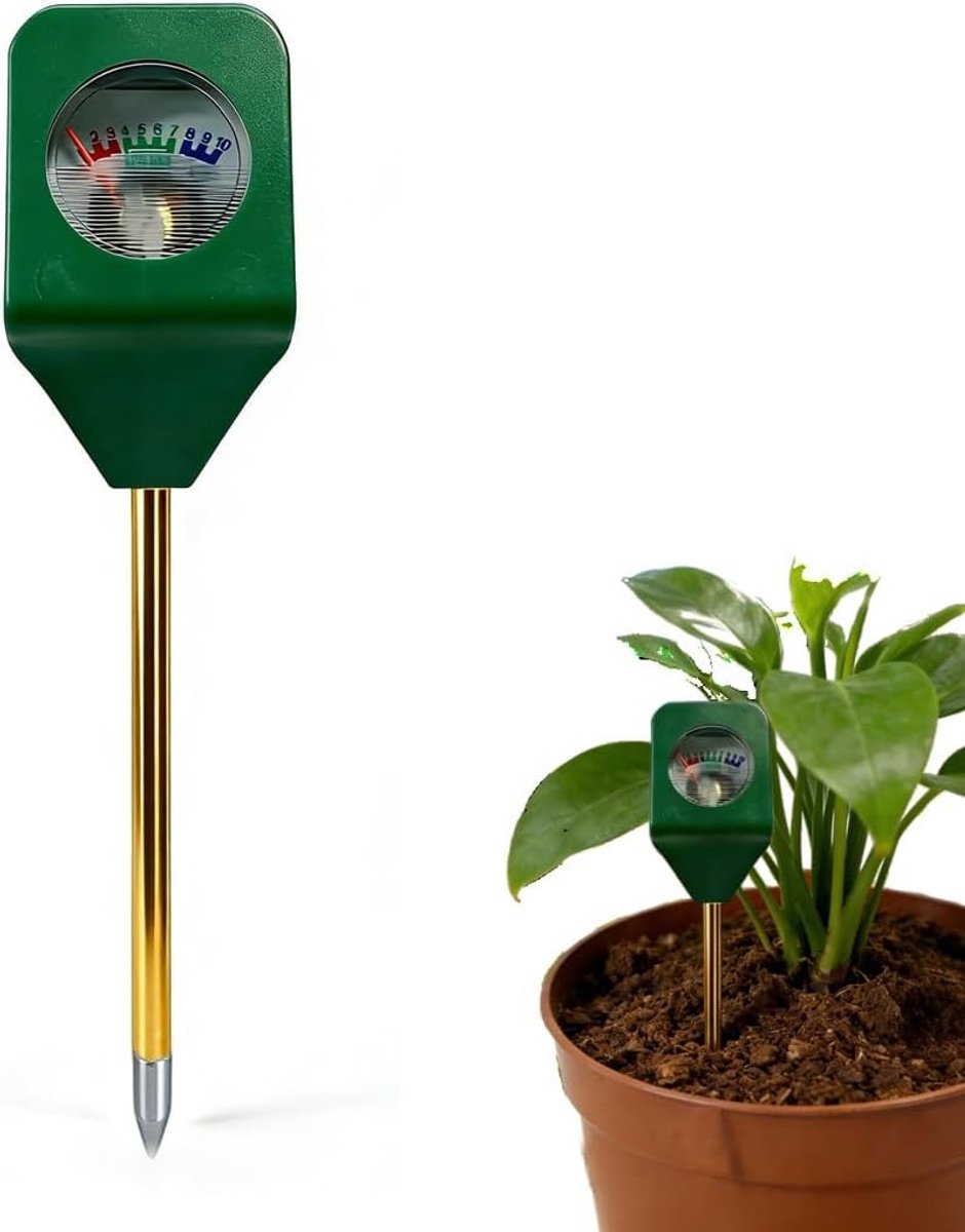 Nauwkeurige Vochtigheidsmeter voor Planten, Bodemvochtmeter voor Tuin en Landbouw, Watergeefindicator en Bodemtester zonder Batterij