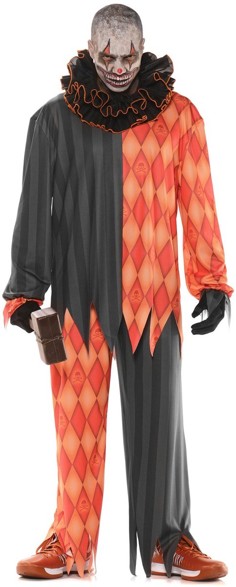 Kwaadaardige clown kostuum