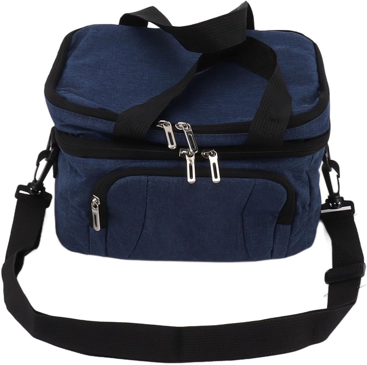 Stijlvolle Koeltas met Verstelbare Schouderband, Duurzaam Oxford Stof en PEVA Isolatie voor Camping en Picknick (25L)
