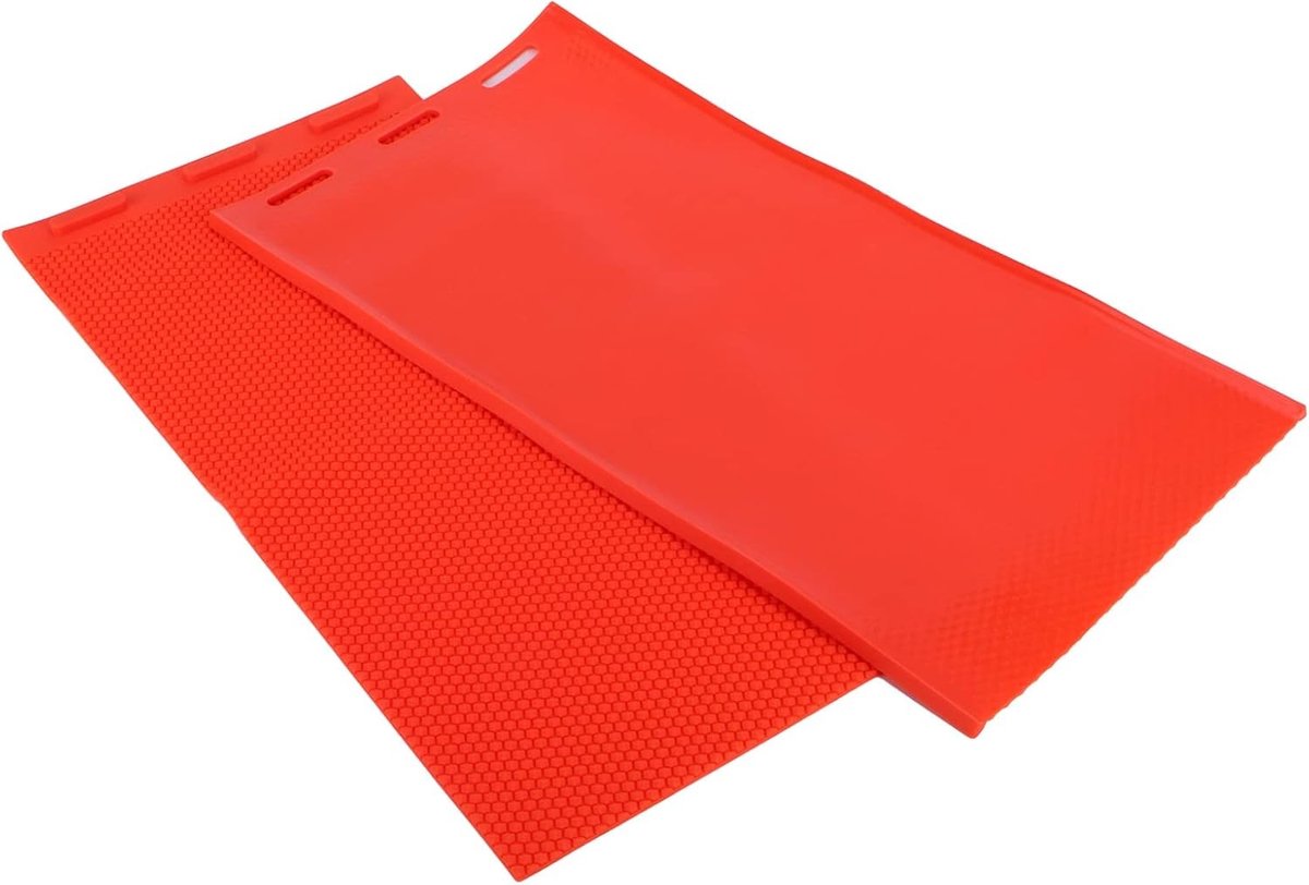 Set van 2 Bijenwasvellen voor DIY Persmallen en Rubber Kam, Ideaal voor Bijenteelt en Imkersaccessoires