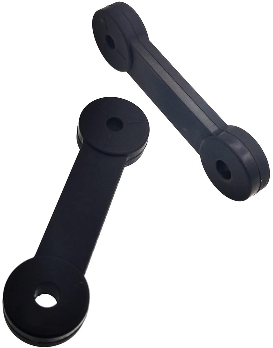 Dailygoods- Grasklink Vervanging voor Husqvarna - 2x Haak - 2x Vergrendeling - Onderdeelnummer 532160793 - Geschikt voor 42"/46" dekken - Compatibel met diverse modellen - Grasklep