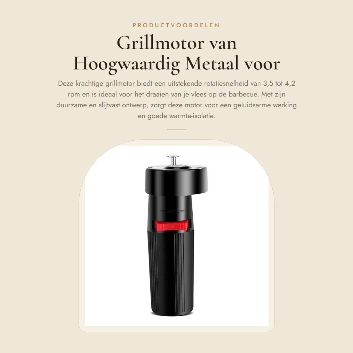 Dailygoods - Grillmotor van Hoogwaardig Metaal voor Barbecue en Picknick