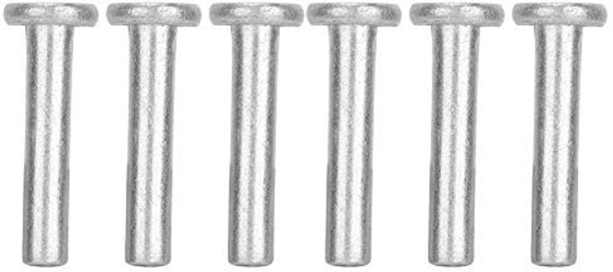 Dailygoods- Klinknagel Set 100 Stuks - Aluminium Klinknagels - Platte Kop - M4 x 25 mm - Corrosiebestendig - Stevige Structuur - Bevestigingsmateriaal