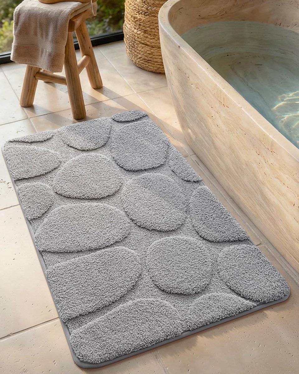 Zachte en Absorberende Badmat 61 x 110 cm, Antislip en Wasbaar, Ideaal voor Badkamer, Douche en Keuken