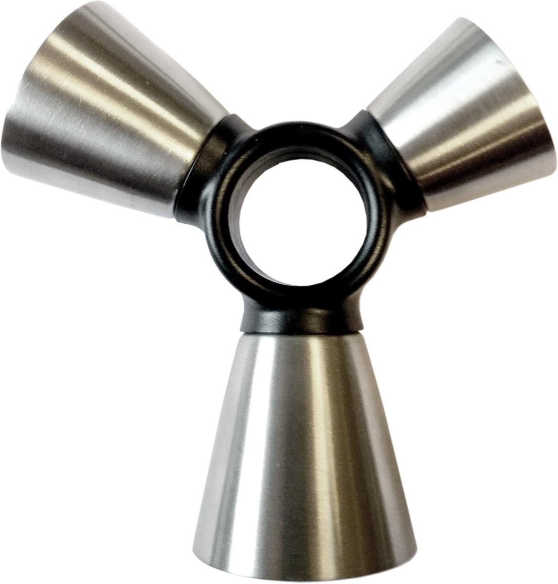 SnelShoppen - Triple Maatbeker voor Cocktails - RVS Jigger Maatbeker - 15 ml, 20 ml en 75 ml - Perfect voor Feestjes, Bar, Thuisgebruik - Silver