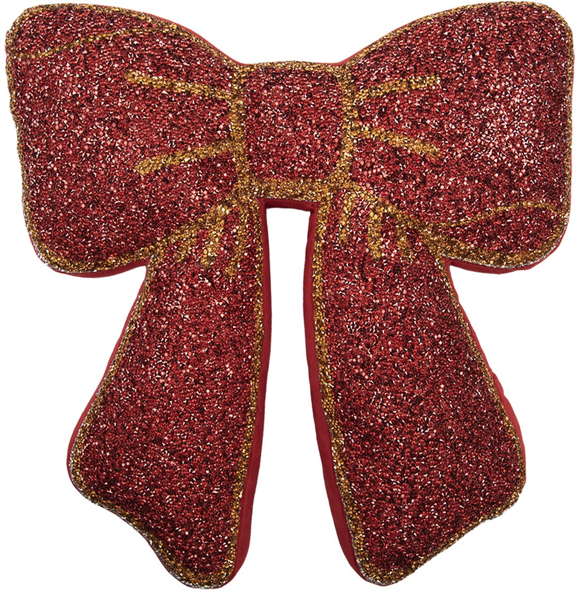 Clayre & Eef Sierkussen 38x40x4 cm Rood Polyester