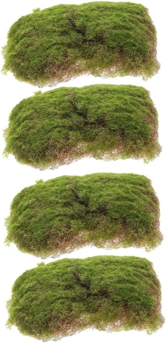 Kunstgras Matten - Mosgras Gazon - Decoratie Terrarium - Levendige Kleur - 2 Stuks - Groen