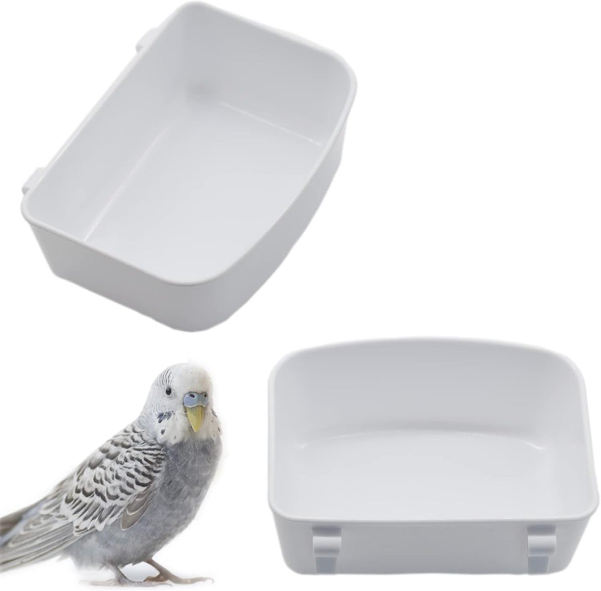 Badkuip voor vogels 2 stuks - kleine feeder - hangende voederbak - ideaal voor kleine vogels - ShopVlot