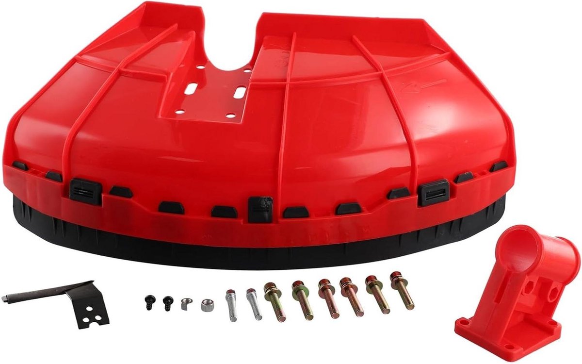Borstel Bescherming Guard - Hulpstuk Tuin Trimmer - Veilig Tuinonderhoud - 4-in-1 Multitool Compatibel - 24-26mm Diameter - Zwart