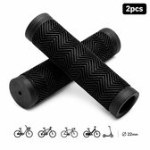 Ergonomische Fiets Handvatten 22mm - 120mm - Antislip - Zwart