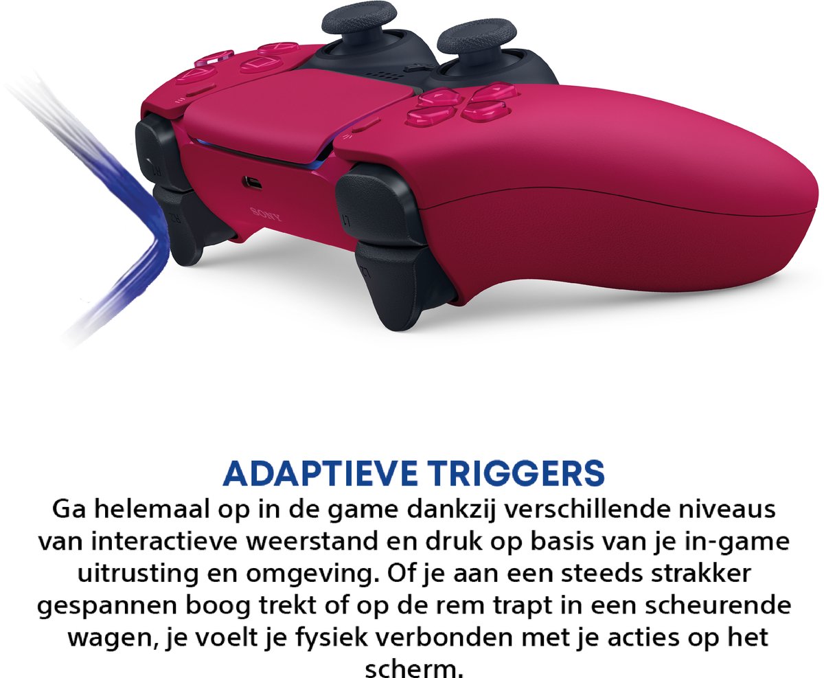 Sony PS5 DualSense Draadloze Controller - Cosmic Red – foto 6