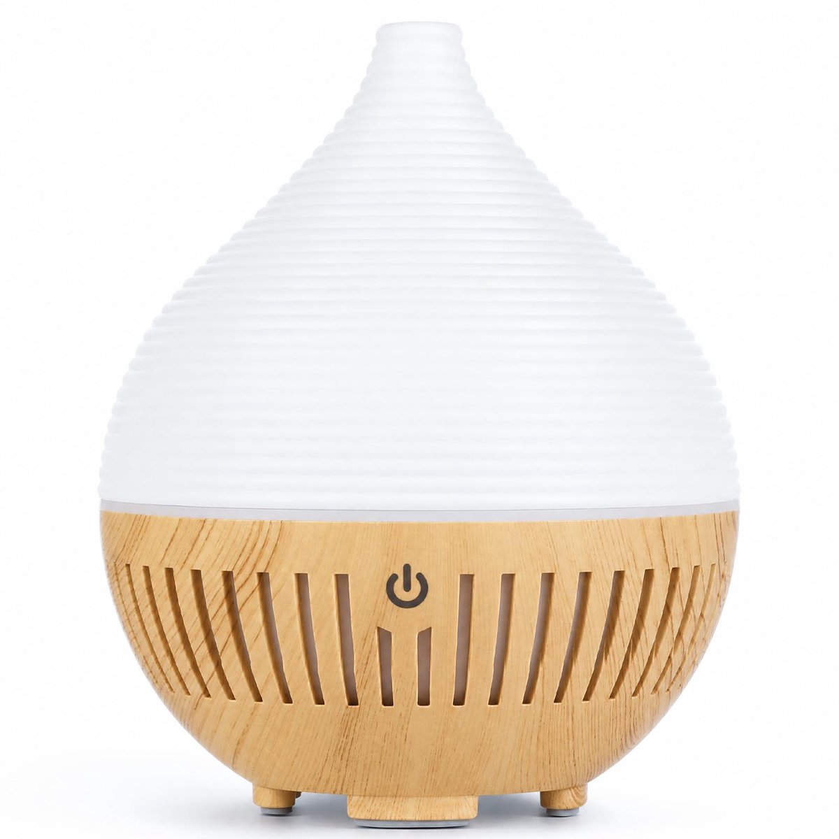 SnelShoppen - AiQInu Aromadiffuser voor Etherische Oliën, 160 ml, Ultrasoon Luchtbevochtiger met 7 Kleuren LED, Aromatherapie met Automatische Uitscha