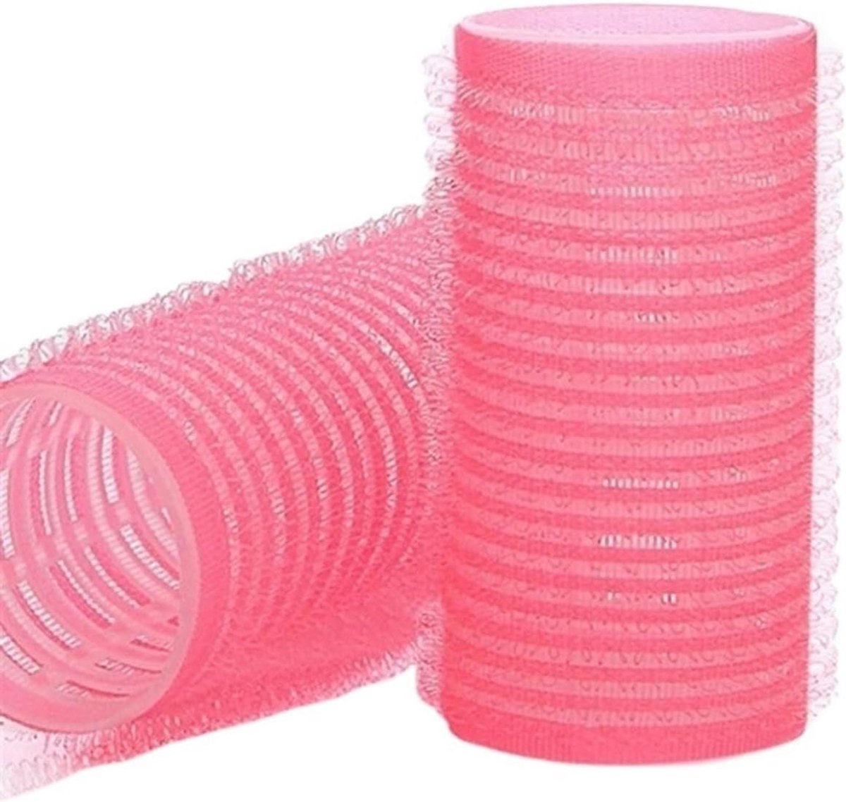 Haarrollers - Krulspelden Jumbo - Haar Stijlen - Zonder Hitte - 6 stuks - Roze